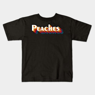 retro vintage Peaches Kids T-Shirt